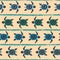 Seamless striped pattern with watercolor turtles
