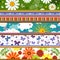 Seamless striped summer pattern