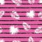 Seamless striped tropical pattern with palm leaves.