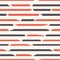 Seamless strips pattern. Horizontal lines with torn and stuck paper effect. Vector illustration