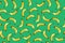 Seamless stylish pattern with fresh yellow gradient bananas