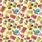 Seamless summer animal pattern