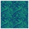 Seamless summer Hawaiian tropical pattern with, palm leaves and flowers.