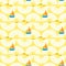 Seamless summer pattern with boats and fishes