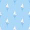 Seamless summer sea pattern with sailing ships