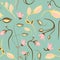 Seamless summer tiny floral pattern