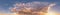 seamless sunset cloudy blue skydome hdri panorama 360 degrees angle view with zenith and beautiful clouds for use in 3d graphics