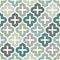 Seamless surface print with ogee ornament. Oriental traditional pattern with repeated mosaic tile Moroccan crosses motif