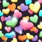 Seamless sweet hearts pattern