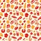 Seamless sweets pattern