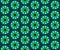 Seamless symmetric pattern floral arrangement, vector illustration.