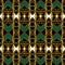 Seamless Symmetric Pattern of Golden Baroque with Motifs, Ready for Textile Prints.