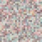 Seamless Symmetric Pattern of Squares Retro Colors. Geometric Co