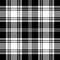 Seamless tartan black and white pattern