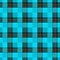 Seamless tartan plaid pattern. Checkered fabric texture print in dark grayish blue, navy, pale blue and white