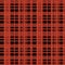 Seamless tartan scottish lumberjack pattern with red and black colors.