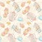 Seamless tea time pattern.