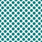 Seamless teal polka dots pattern texture background