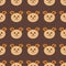 Seamless teddy bear pattern vector pattern design animal illustration cartoon fabric baby decoration