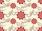 Seamless textile floral pattern