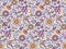 Seamless textile floral pattern design