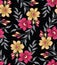 Seamless textile flower pattern