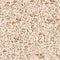 Seamless textile patten from small flowers on a beige background. Endless traditional texture for home textiles, tablecloths and