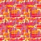 Seamless textile pattern print .Fashion trendy expressive