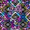 Seamless textile pattern print .Fashion trendy expressive hand