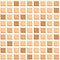 Seamless texture of beige ceramic tiles. 3D repeating pattern of square mosaic wall