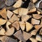 Seamless texture - birch wood in woodpile. Natural vintage rural