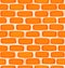 Seamless texture of a cartoon brick wall