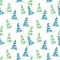 Seamless texture Christmas tree marker lines holiday new year christmas spruce green