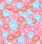 Seamless Texture with Colored Sweets, Swirl Lollipops