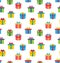 Seamless Texture of Colorful Present Boxes