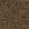 Seamless texture of dark wooden parquet. High resolution pattern of mosaic wood material