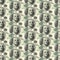 Seamless texture of dollars Benjamin Franklin portrait