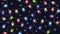 Seamless texture with festive colored lights garlands.