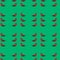 Seamless texture with garlic on a light green background