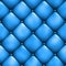 Seamless texture leather upholstery sofa blue. 3D illustration