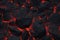 Seamless Texture Of Molten Lava And Volcanic Rock