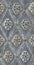 Seamless texture nailed metal floral decoration