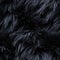 seamless texture pattern of black wool made of artificial fluffy sheep animal fur