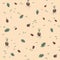 Seamless texture pine sprouted seeds and needles