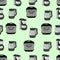 Seamless texture of small, household appliances.