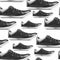 Seamless texture with sport shoes.