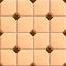 Seamless texture of square beige floor with rhombus brown tiles. 3D repeating pattern of ceramic tiles