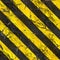 Seamless Texture of Warning Stripes Surface.