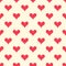 Seamless textured heart symbol pattern