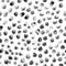 Seamless textured pattern, black and white brush stroke, spots